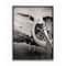 Stupell Industries Old School Vintage Airplane Propeller Black & White Photograph Black Framed Wall Art